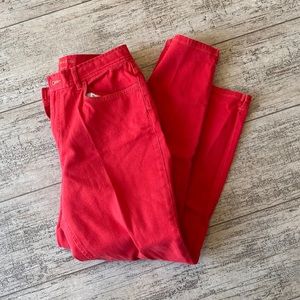Size 8 Ralph Lauren and Co Bright Red Jeans